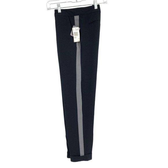 Womens Buffalo David Bitton Pants Ankle Side Stripe Size 2 Black 2250 NWT - Picture 4 of 12